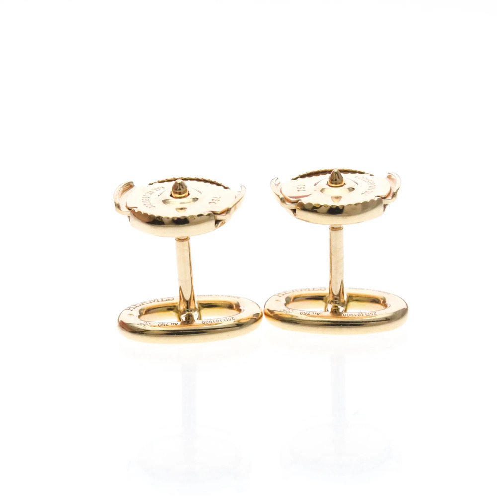HERMES Chaine D'ancre Earrings 18K Pink Gold Polished - Picture 2 of 11